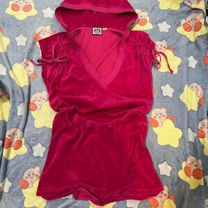 Pink Juicy Couture hooded swim dress